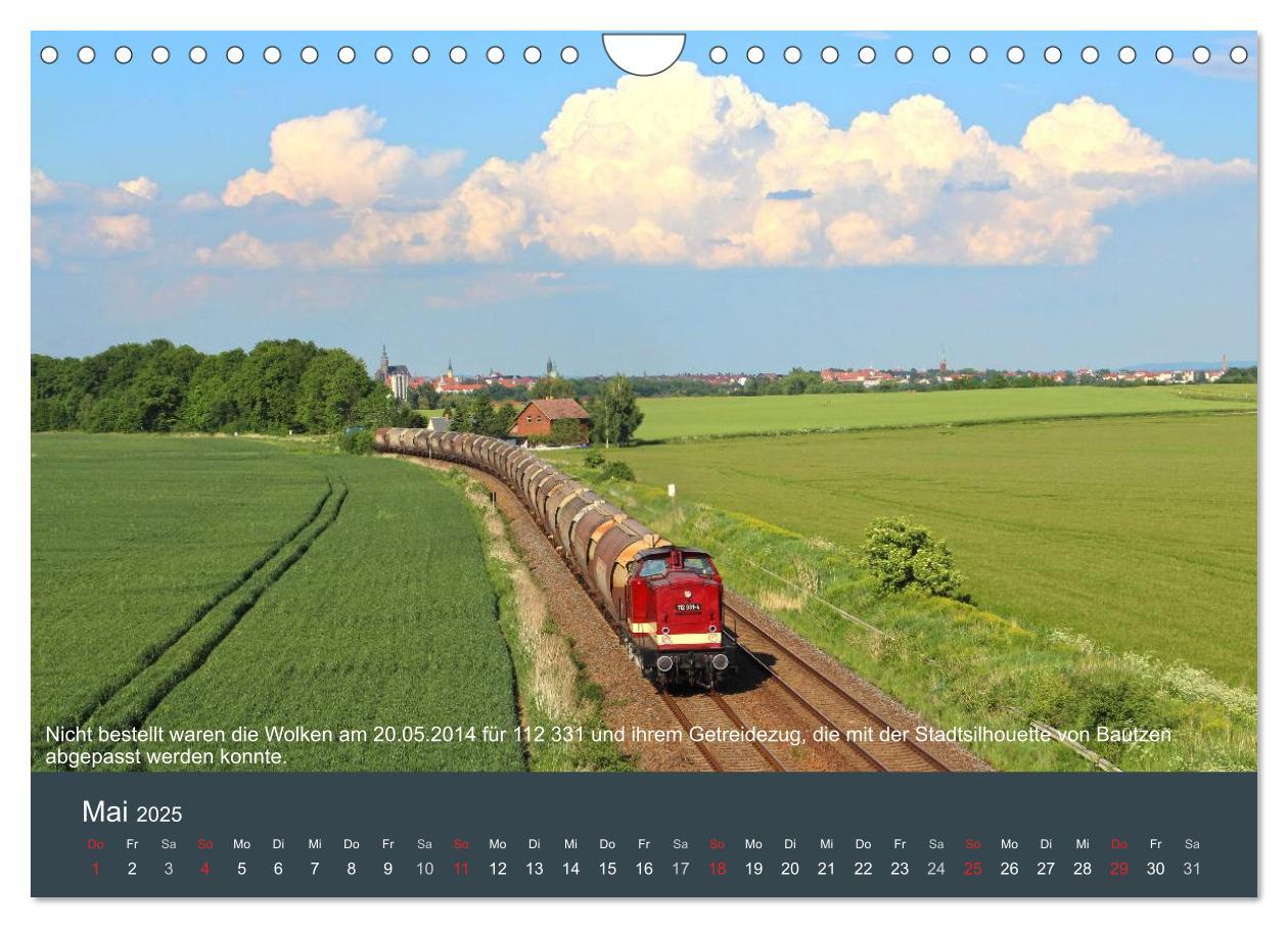 Bild: 9783435624973 | Mit Diesellokomotiven quer durch die Lausitz - 2025 (Wandkalender...