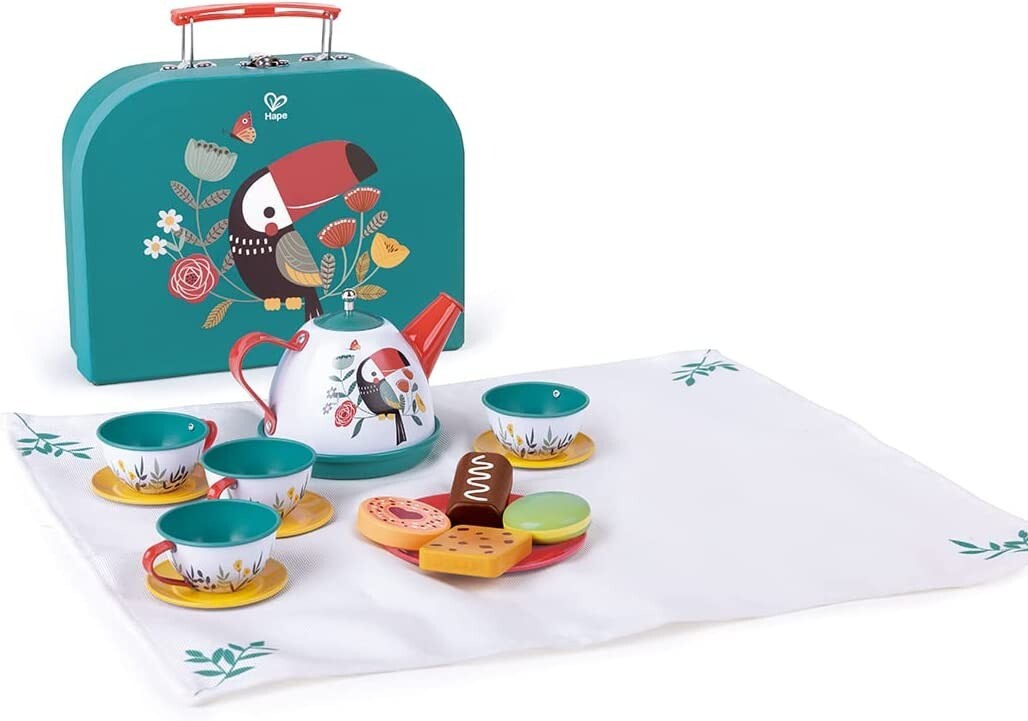 Cover: 6943478035812 | Hape E3185 - Spielset Teestunde, Kinder-Teeservice, 15-teilig | 2023