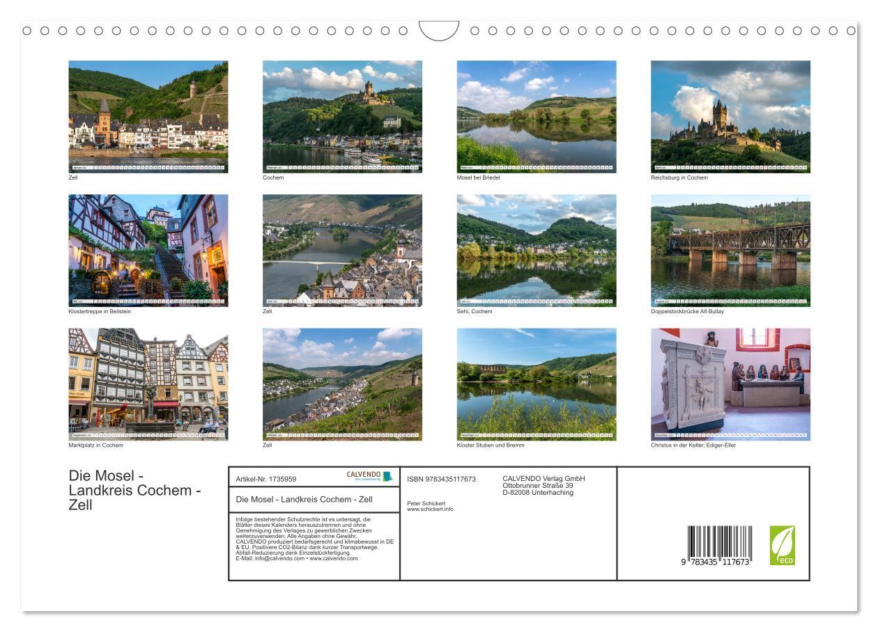 Bild: 9783435117673 | Die Mosel - Landkreis Cochem - Zell (Wandkalender 2025 DIN A3...