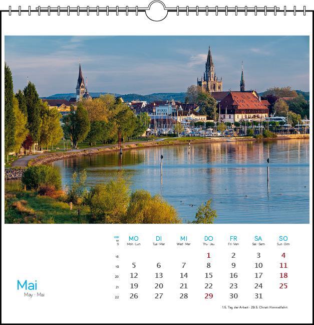 Bild: 9783861924098 | Bodensee 2025 | Postkarten-Tischkalender | verschiedene Fotografen