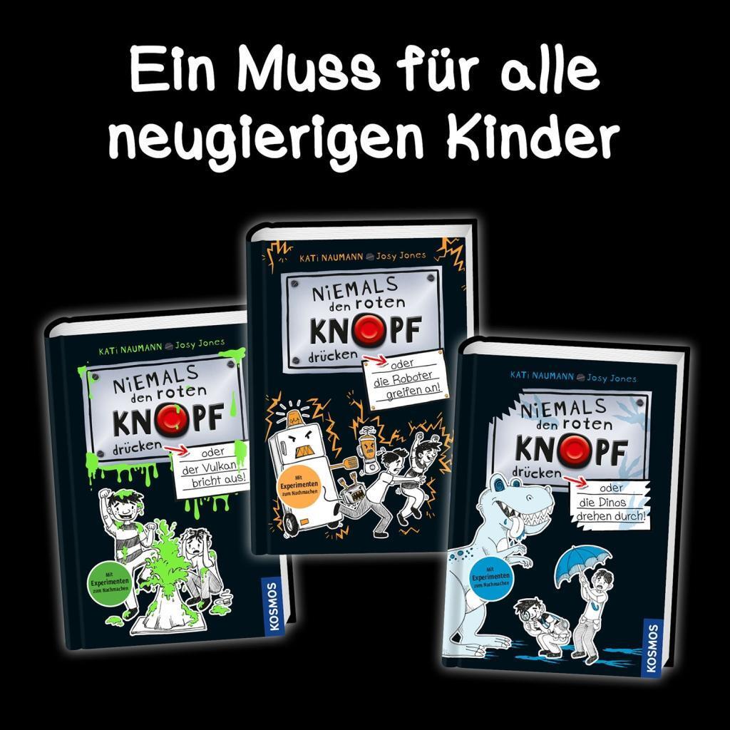 Bild: 9783440167991 | Niemals den roten Knopf drücken, 3, oder die Dinos drehen durch!