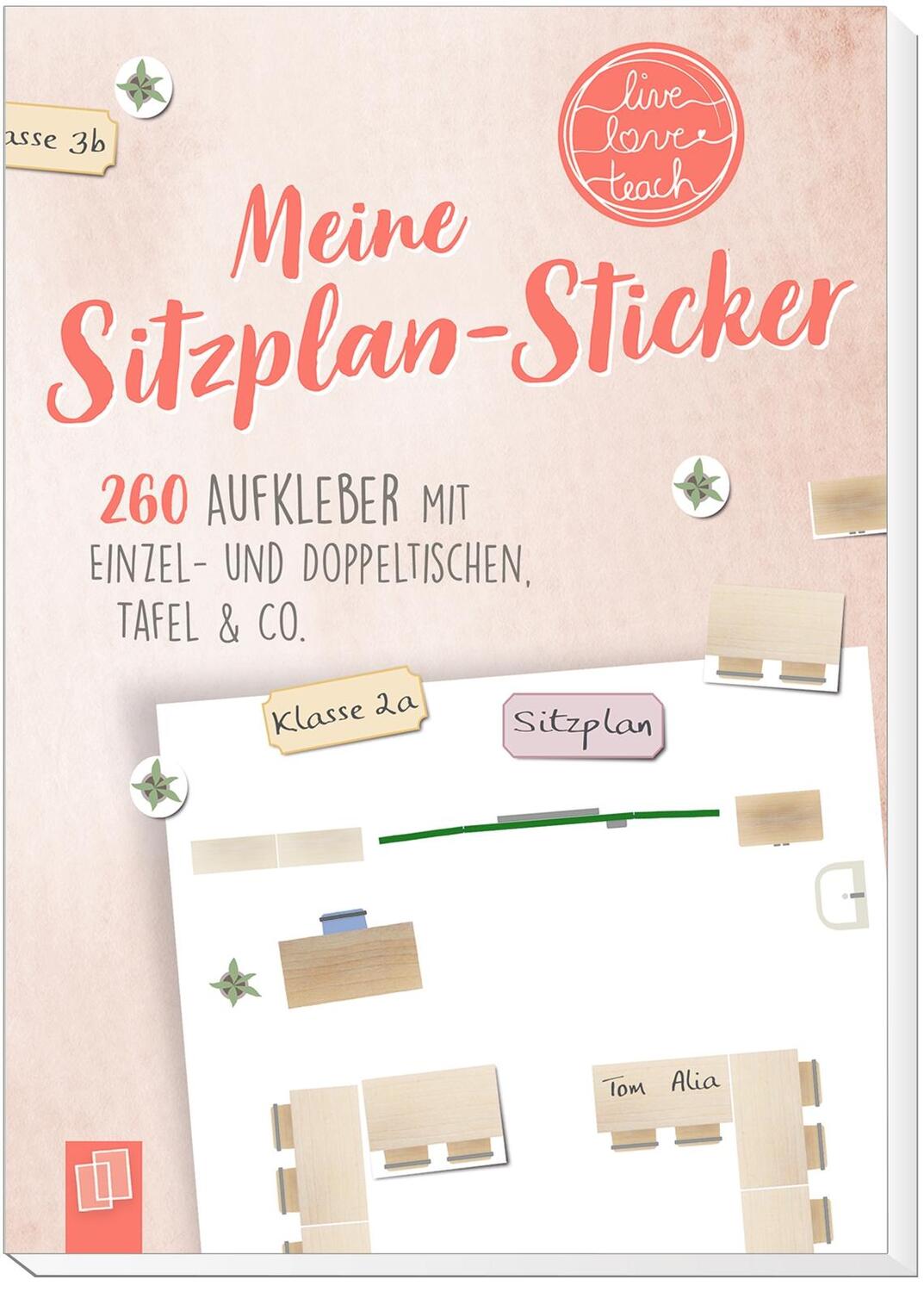 Bild: 9783834644275 | Meine Sitzplansticker "live - love - teach" | Stück | Live-love-teach