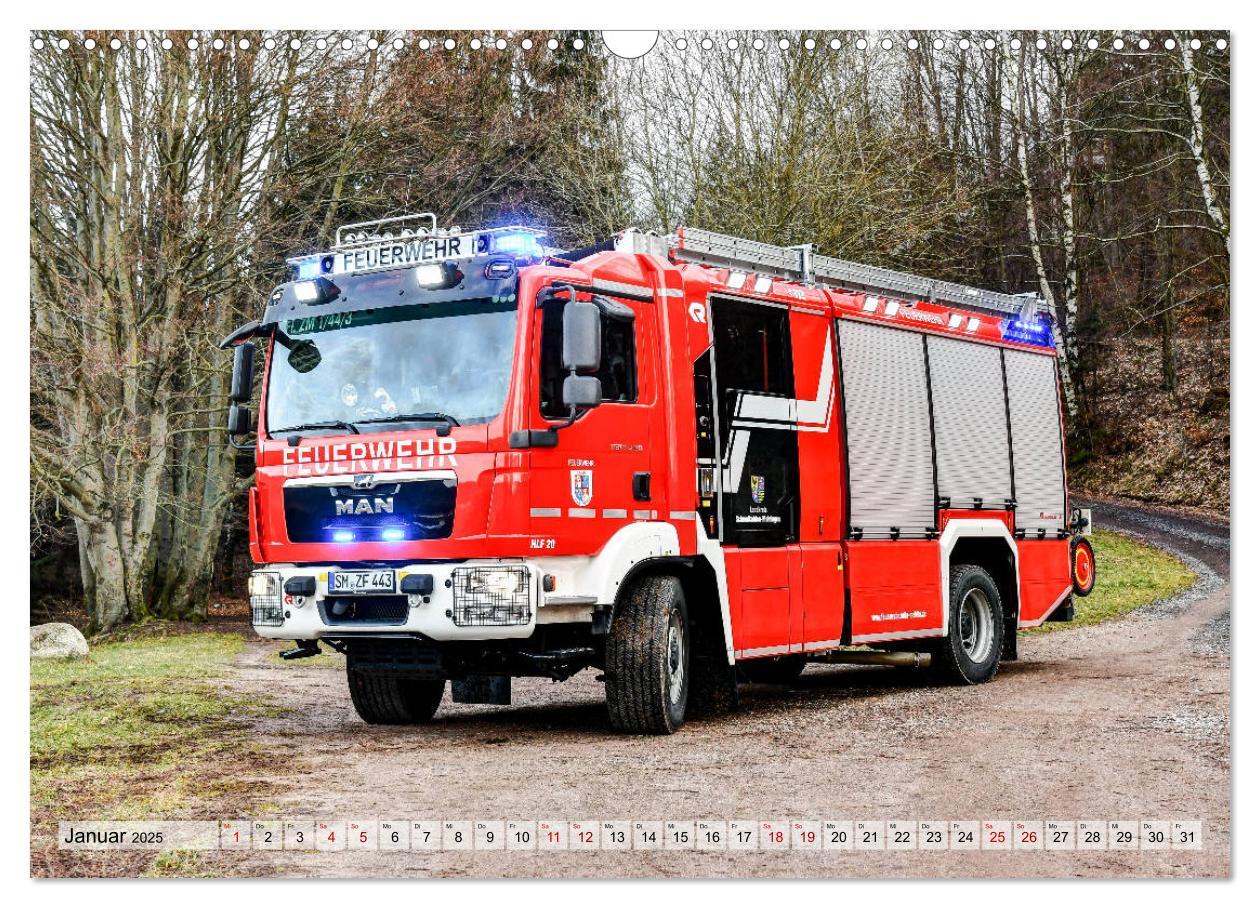 Bild: 9783435165209 | Feuerwehrfahrzeuge (Wandkalender 2025 DIN A3 quer), CALVENDO...