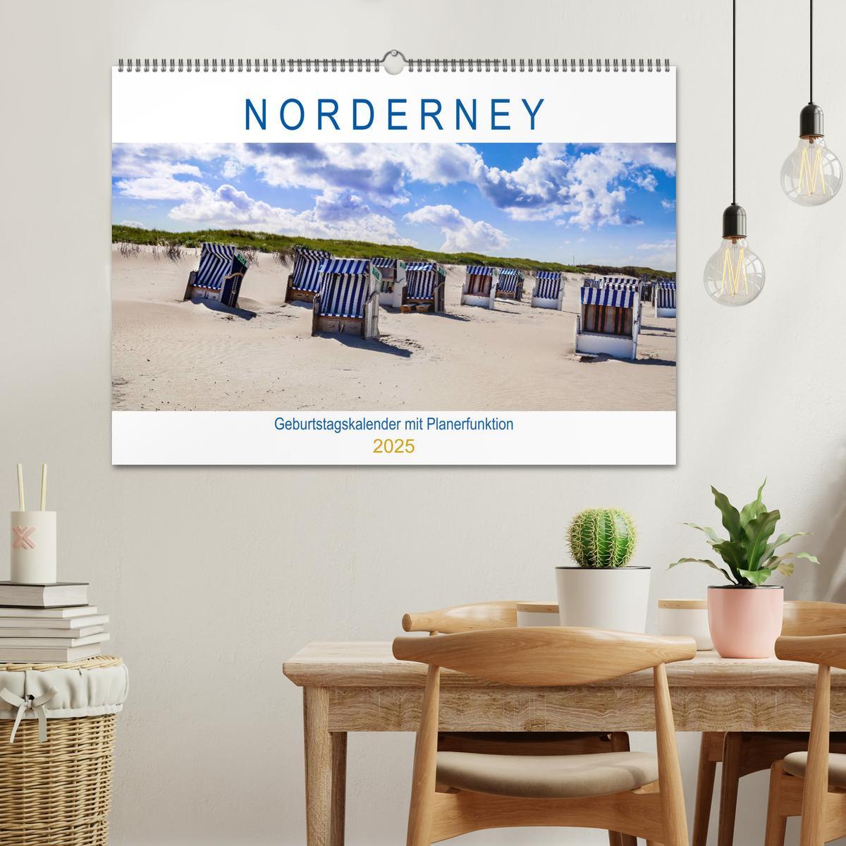 Bild: 9783435343027 | NORDERNEY Geburtstagskalender mit Planerfunktion (Wandkalender 2025...