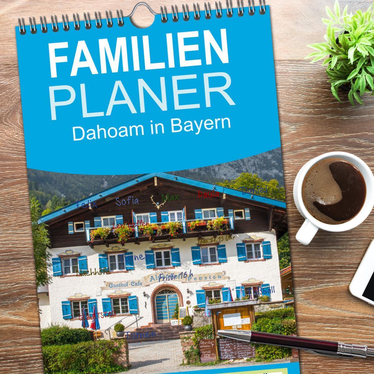 Bild: 9783457101490 | Familienplaner 2025 - Dahoam in Bayern mit 5 Spalten (Wandkalender,...