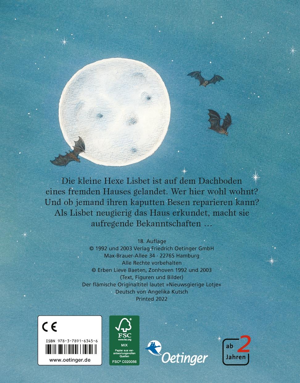 Rückseite: 9783789163456 | Die neugierige kleine Hexe | Lieve Baeten | Buch | Die kleine Hexe