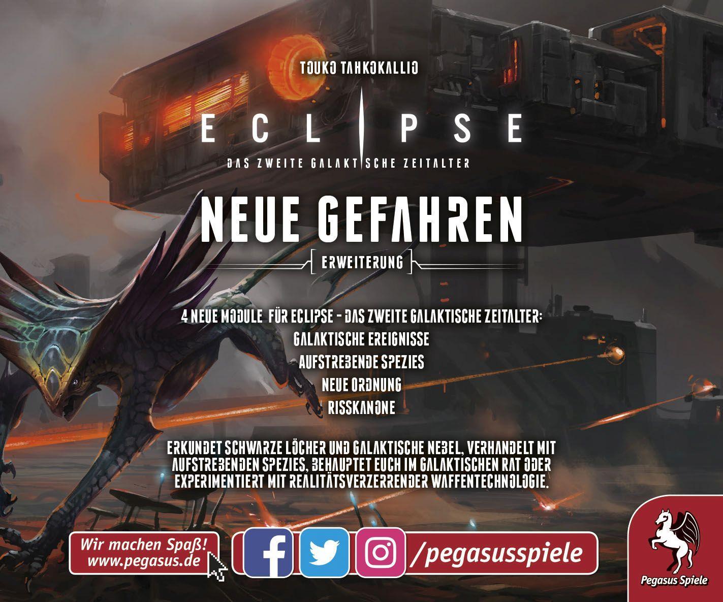 Cover: 4250231731235 | Eclipse: Neue Gefahren [Erweiterung] | Spiel | 51849G | Deutsch | 2022