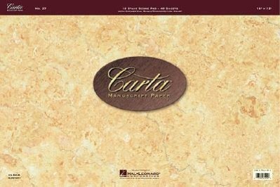 Cover: 9780793557899 | Carta Manuscript Paper No. 27 - Professional | Corporation | Broschüre