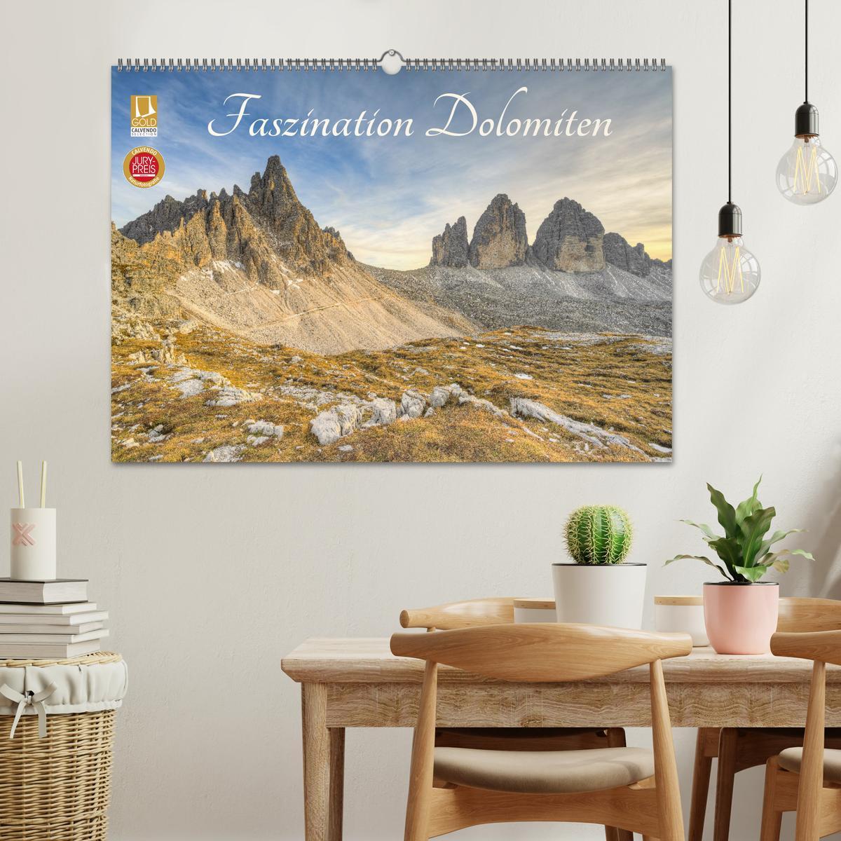 Bild: 9783383969720 | Faszination Dolomiten (Wandkalender 2025 DIN A2 quer), CALVENDO...