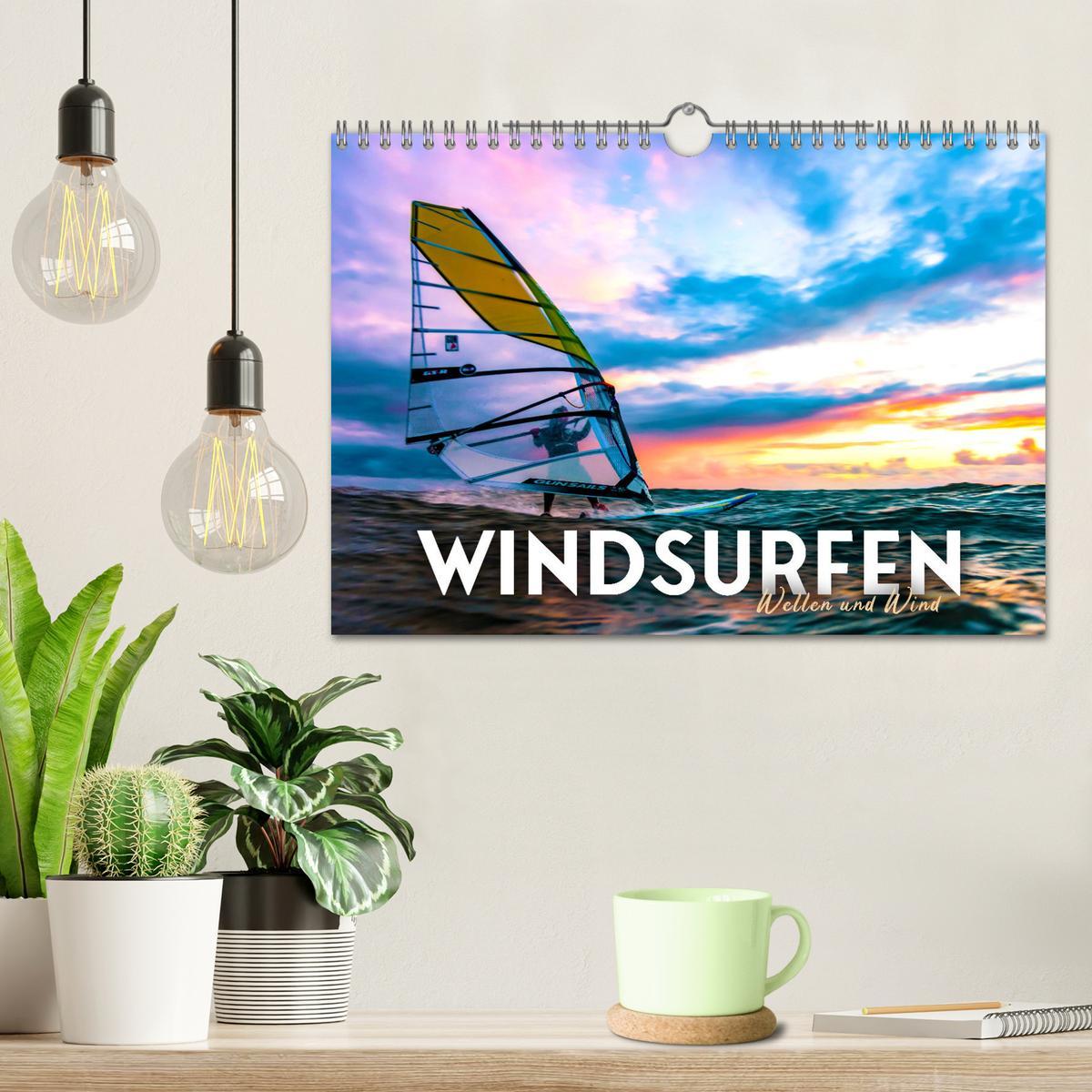 Bild: 9783383927898 | Windsurfen - Wellen und Wind (Wandkalender 2025 DIN A4 quer),...