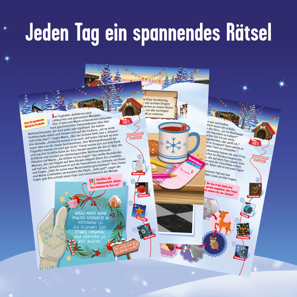 Bild: 4002051632557 | Die drei !!! Adventskalender | Spiel | Deutsch | 2024 | Kosmos Spiele