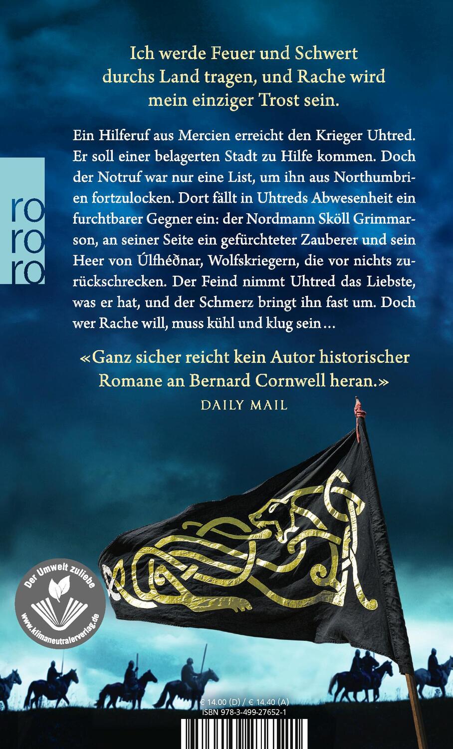 Rückseite: 9783499276521 | Wolfskrieg | Historischer Roman | Bernard Cornwell | Taschenbuch