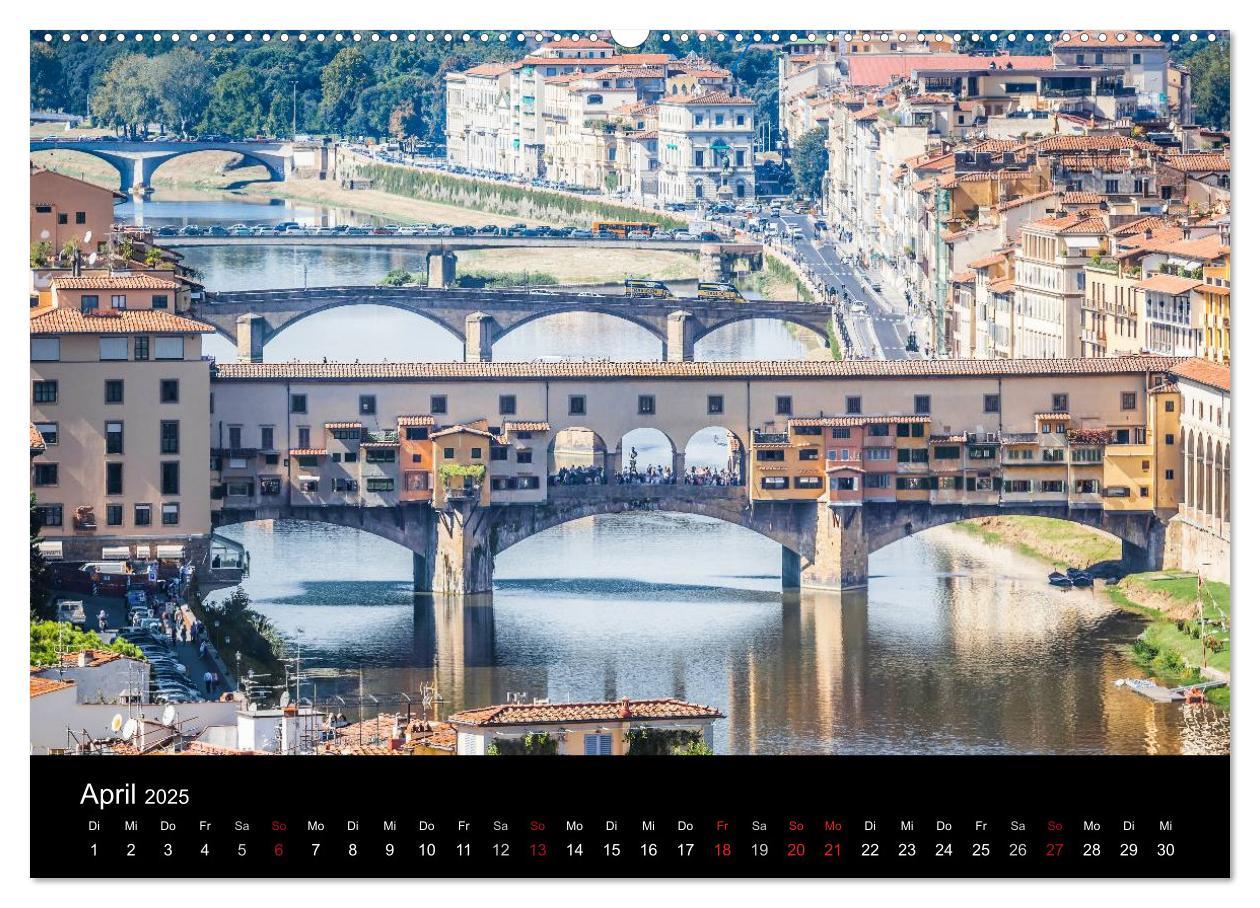 Bild: 9783435720941 | Florenz (hochwertiger Premium Wandkalender 2025 DIN A2 quer),...