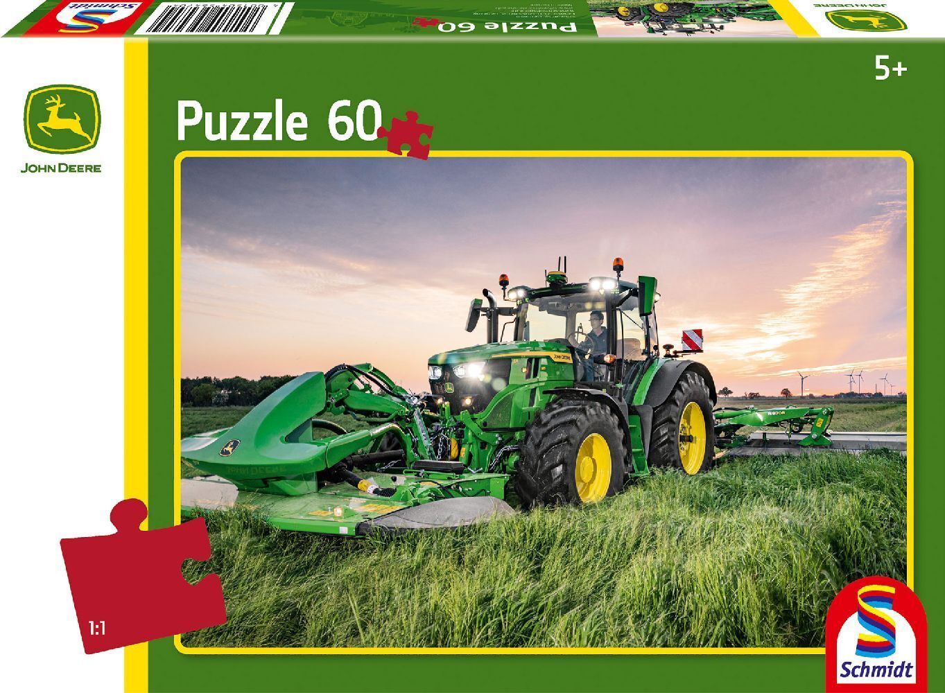 Cover: 4001504564704 | Motiv 1, 60 Teile | Kinderpuzzle John Deere | Spiel | Schachtel | 2023