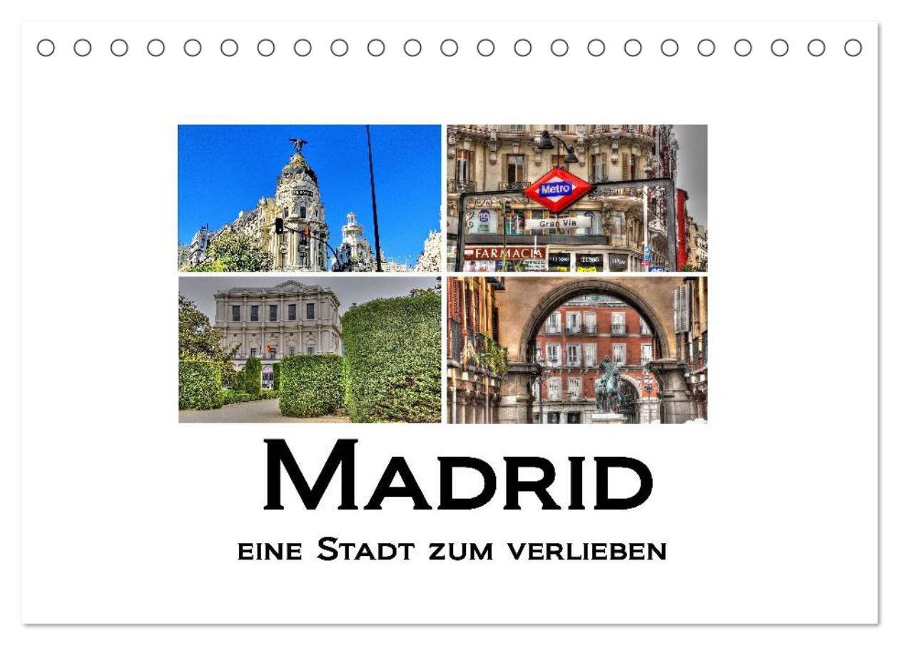 Cover: 9783435640829 | Madrid eine Stadt zum Verlieben (Tischkalender 2025 DIN A5 quer),...