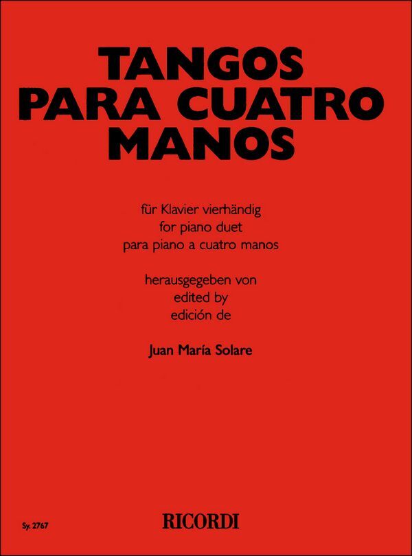 Cover: 9783938809754 | Tangos para cuatro manos | Songbuch (Klavier) | Buch | 2017