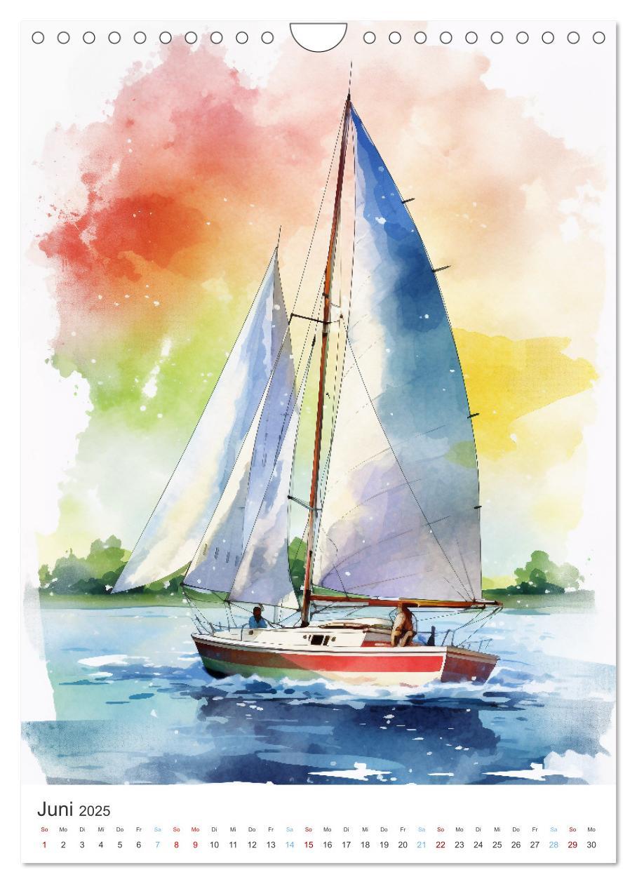 Bild: 9783435853335 | Segeln und Regatta (Wandkalender 2025 DIN A4 hoch), CALVENDO...