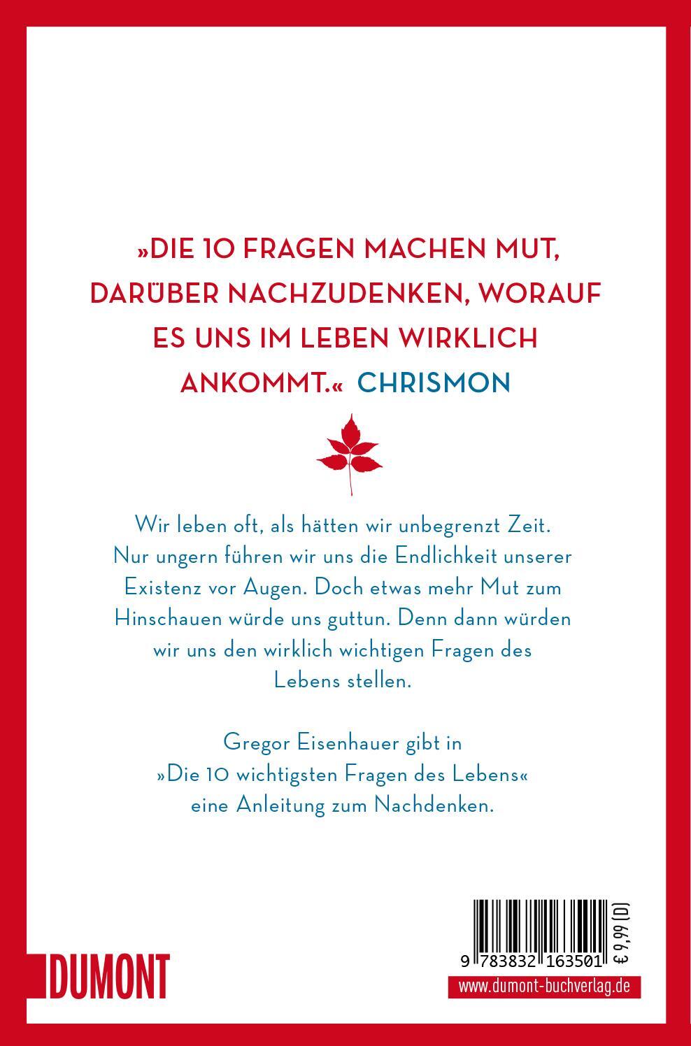 Rückseite: 9783832163501 | Die zehn wichtigsten Fragen des Lebens in aller Kürze beantwortet