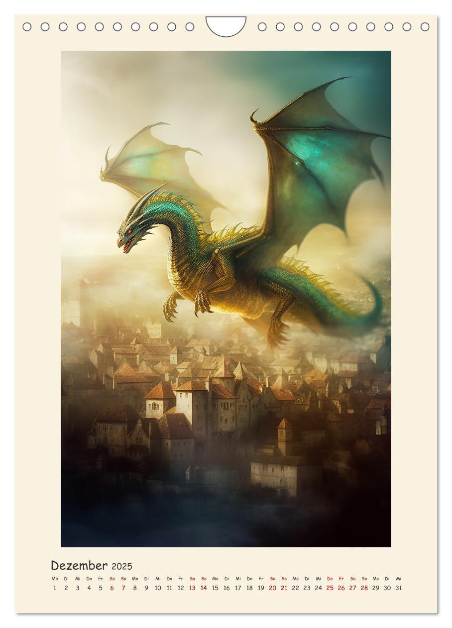 Bild: 9783435854592 | Malerische Drachen (Wandkalender 2025 DIN A4 hoch), CALVENDO...