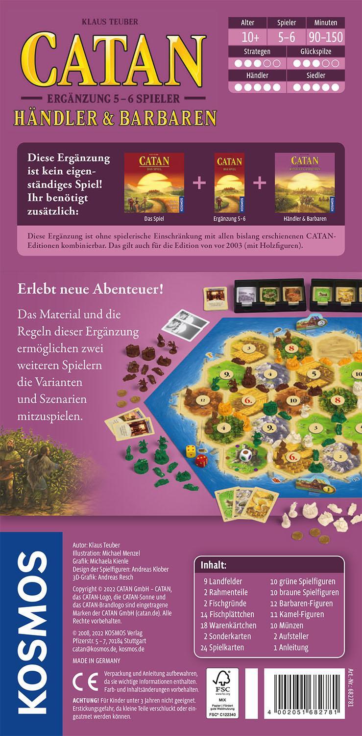 Bild: 4002051682781 | CATAN - Ergänzung 5-6 Spieler - Händler &amp; Barbaren | Klaus Teuber