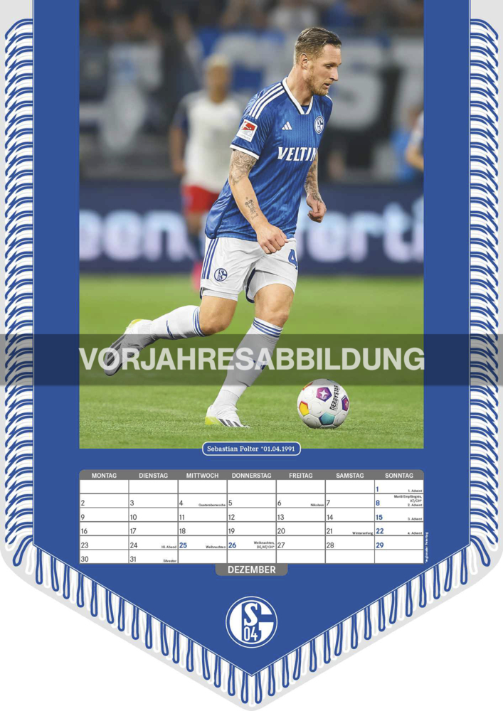 Bild: 4002725994462 | N NEUMANNVERLAGE - FC Schalke 04 2025 Bannerkalender, 29,7x42cm,...