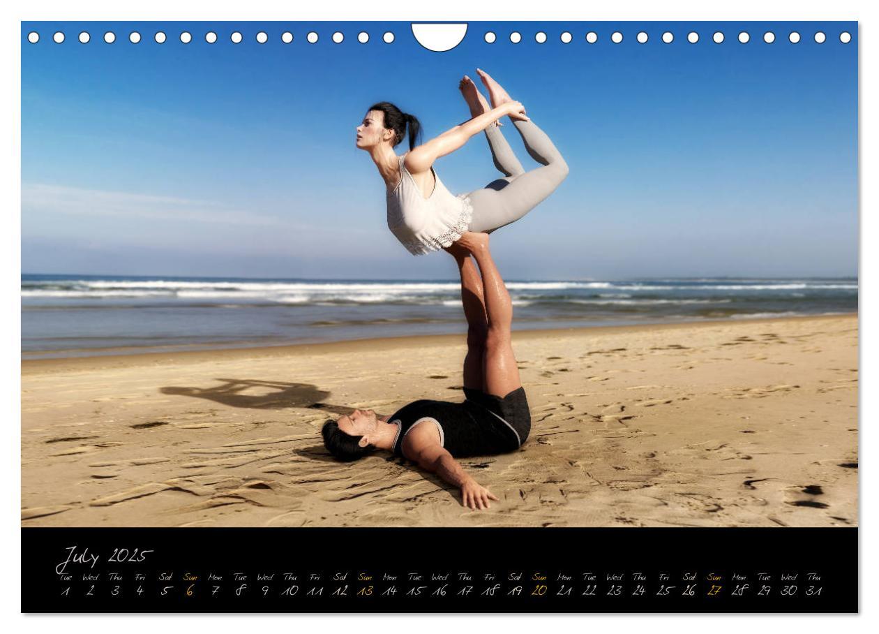 Bild: 9781325943494 | Yoga Couples - Harmony and Passion (Wall Calendar 2025 DIN A4...