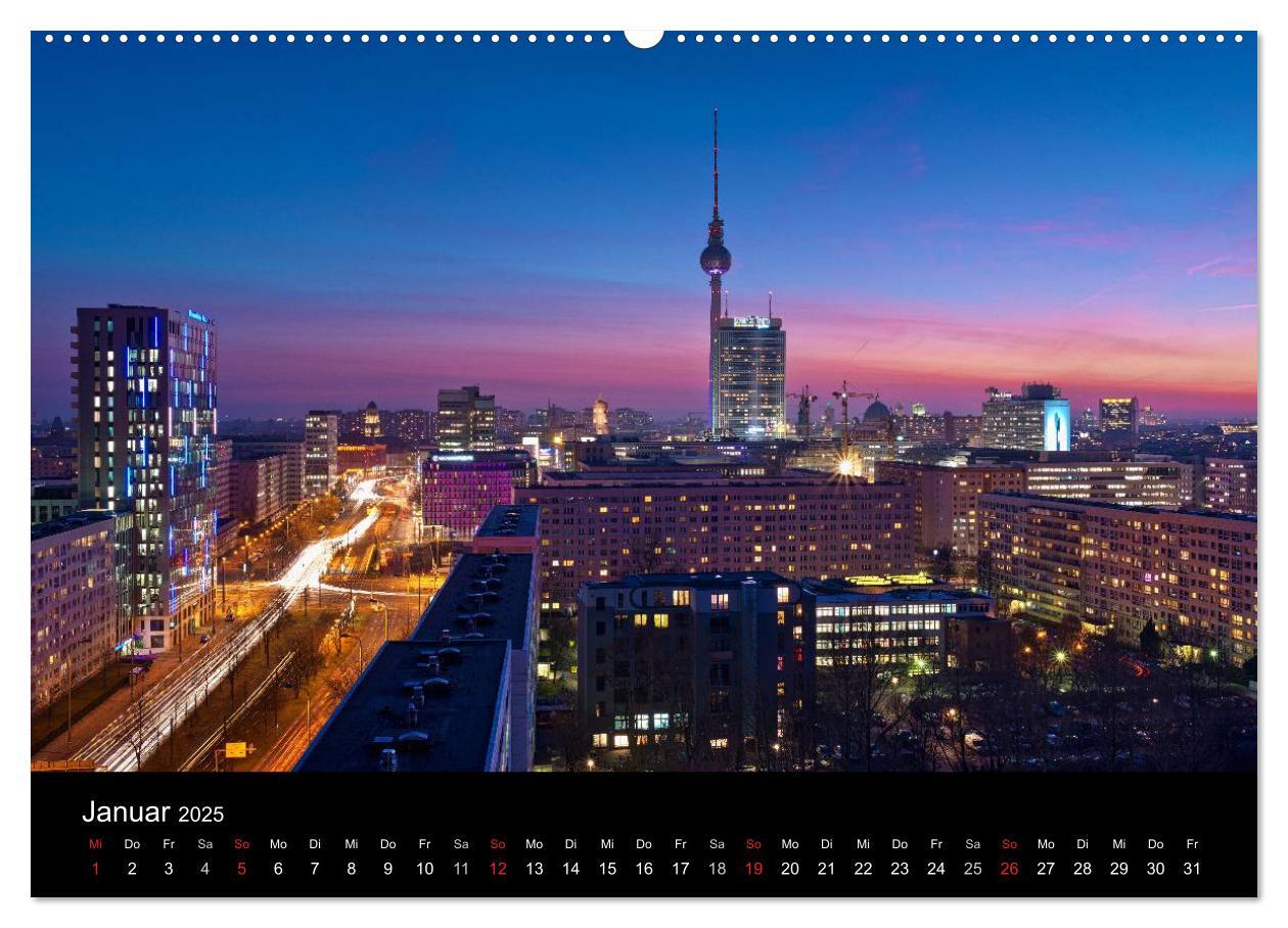 Bild: 9783435565733 | Berlin zwischen Tag und Nacht (Wandkalender 2025 DIN A2 quer),...