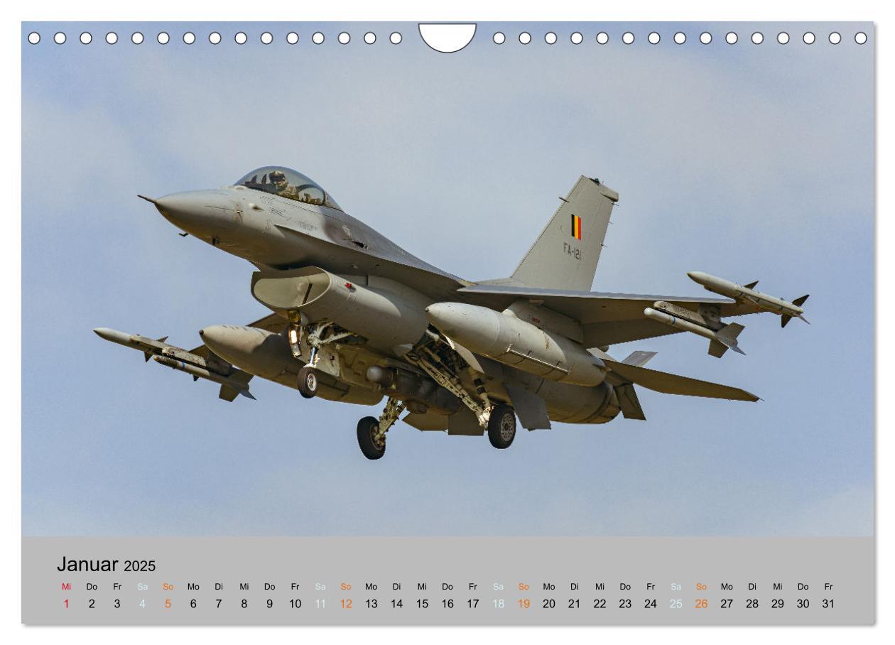 Bild: 9783383981463 | Kampfjet F-16 The Fighting Falcon (Wandkalender 2025 DIN A4 quer),...