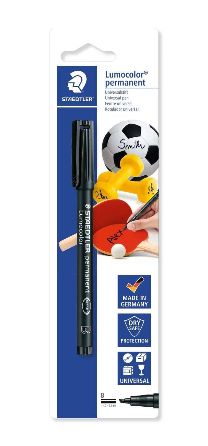 Cover: 4007817069974 | STAEDTLER Universalstift Lumocolor® permanent Sport B | 314-9 BK-1