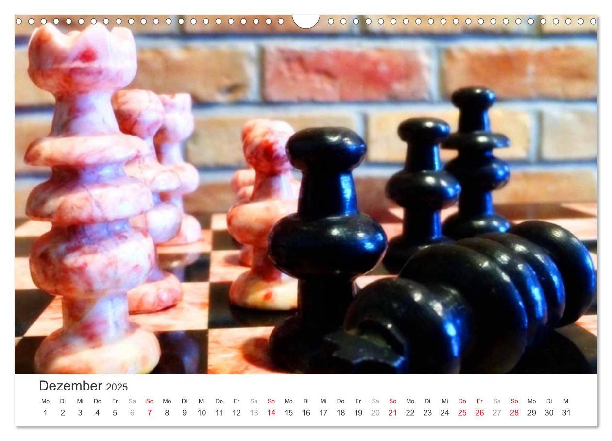 Bild: 9783435489350 | Schach 2025. Impressionen von Figuren und Spielen (Wandkalender...