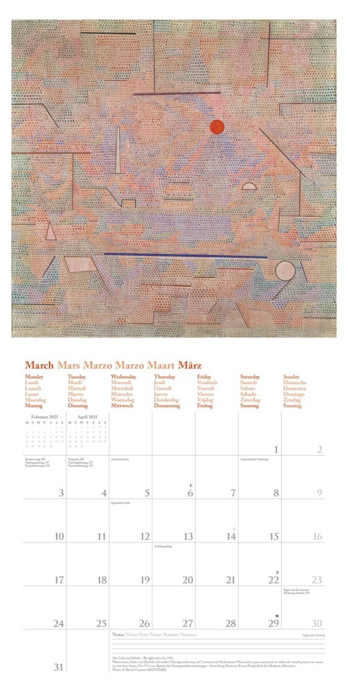 Bild: 4002725994141 | N NEUMANNVERLAGE - Paul Klee 2025 Broschürenkalender, 30x30cm,...