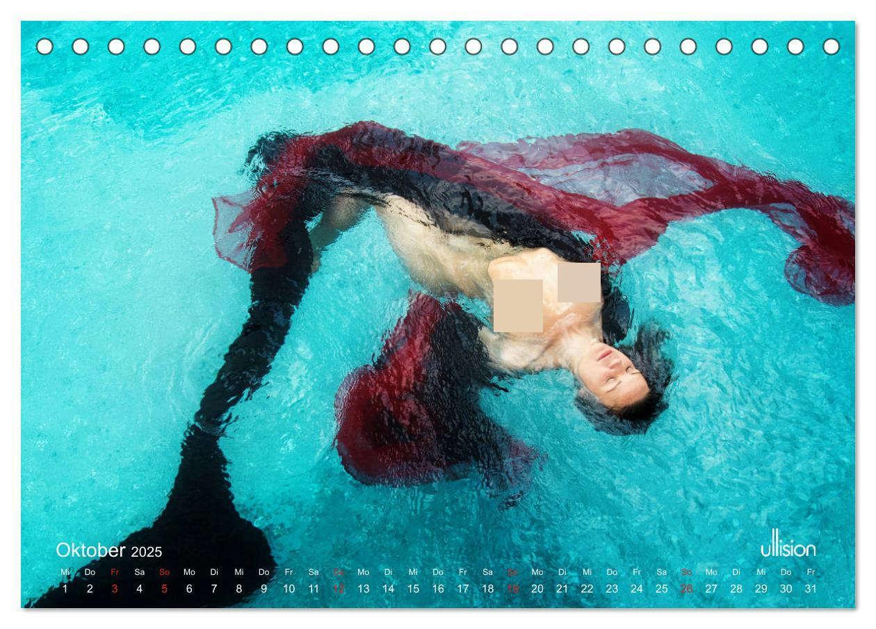 Bild: 9783435501380 | Wasserspiele - Akt im Tanz der Schwerelosigkeit (Tischkalender 2025...