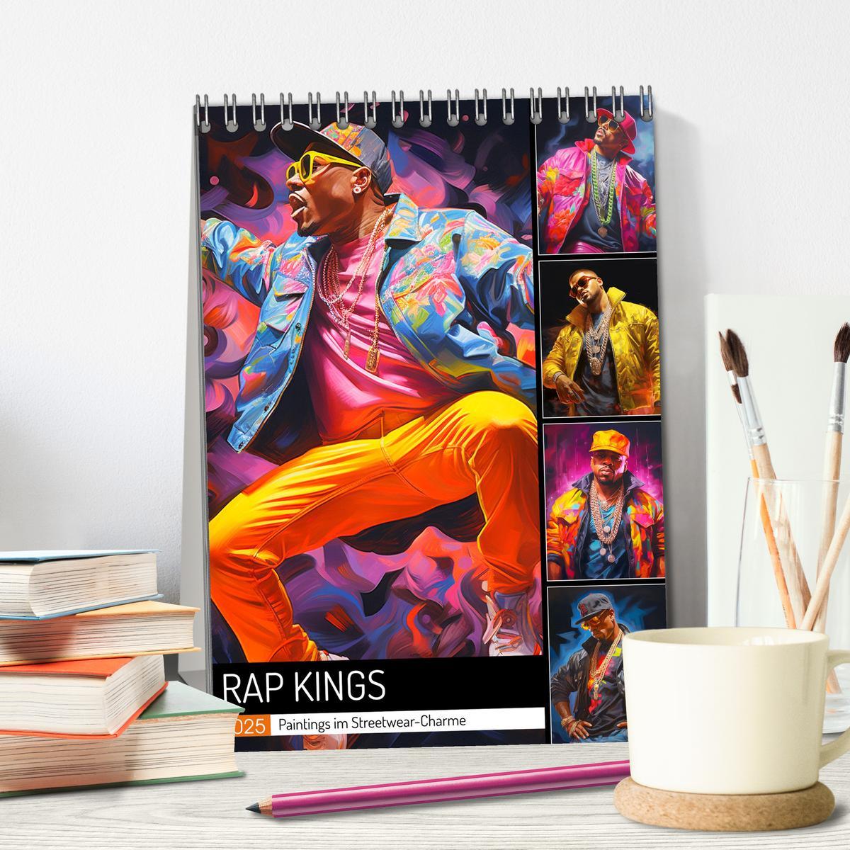 Bild: 9783435864898 | Rap Kings. Paintings im Streetwear-Charme (Tischkalender 2025 DIN...