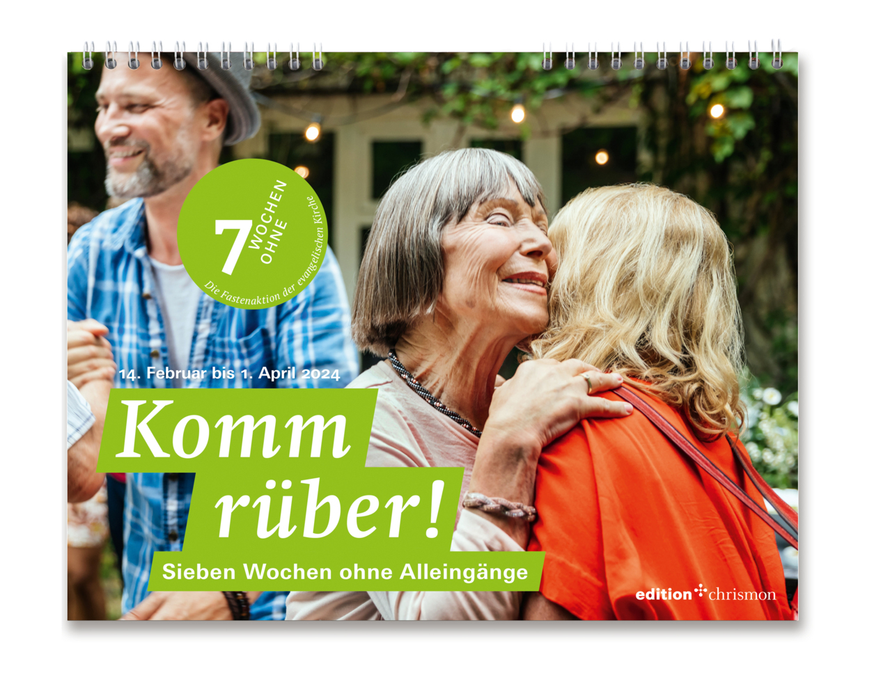 Cover: 9783960383666 | Fastenkalender 2024: Wandkalender: Komm rüber! 7 Wochen ohne...