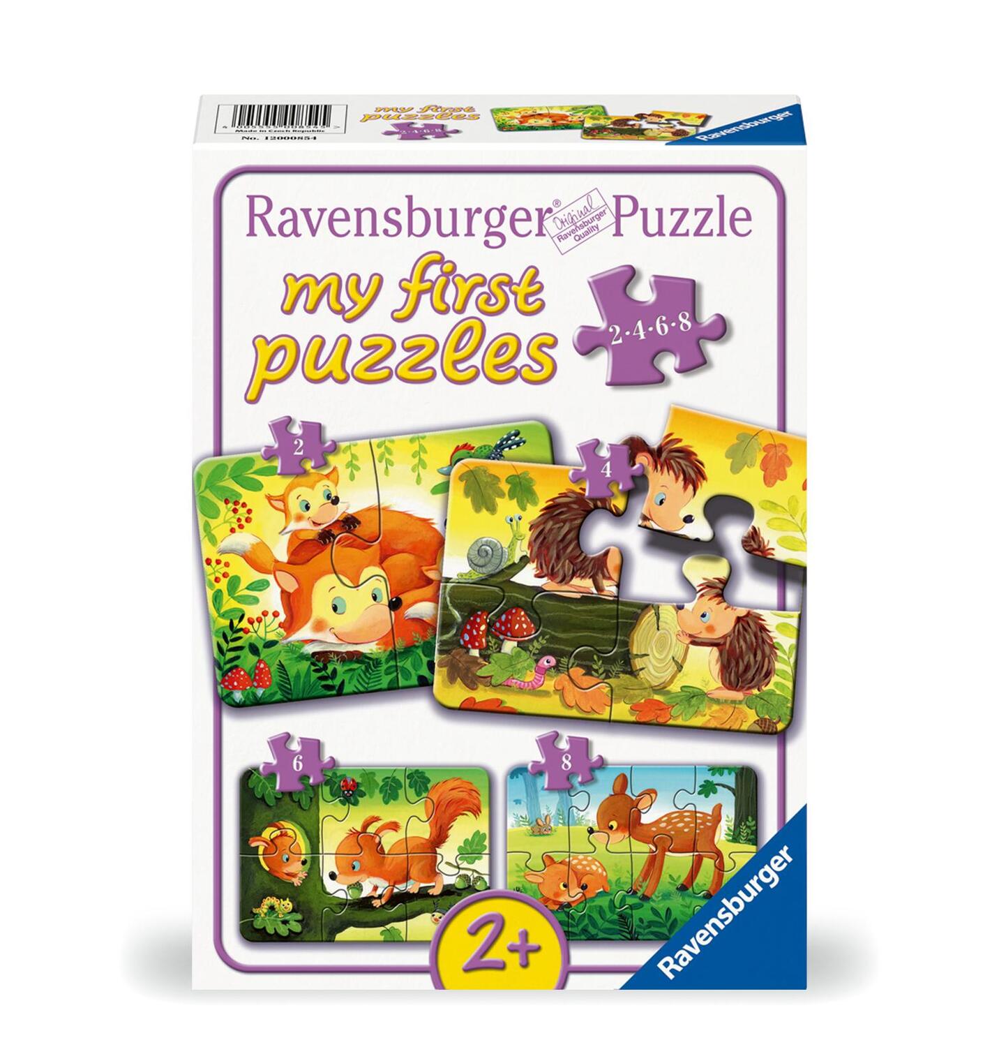 Cover: 4005555008545 | Ravensburger Kinderpuzzle - 12000854 Kleine Tierfamilien - 2,4,6,8...