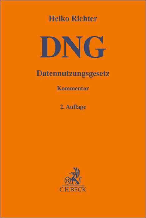 Cover: 9783406780073 | Datennutzungsgesetz | Heiko Richter | Buch | Gelbe Erläuterungsbücher