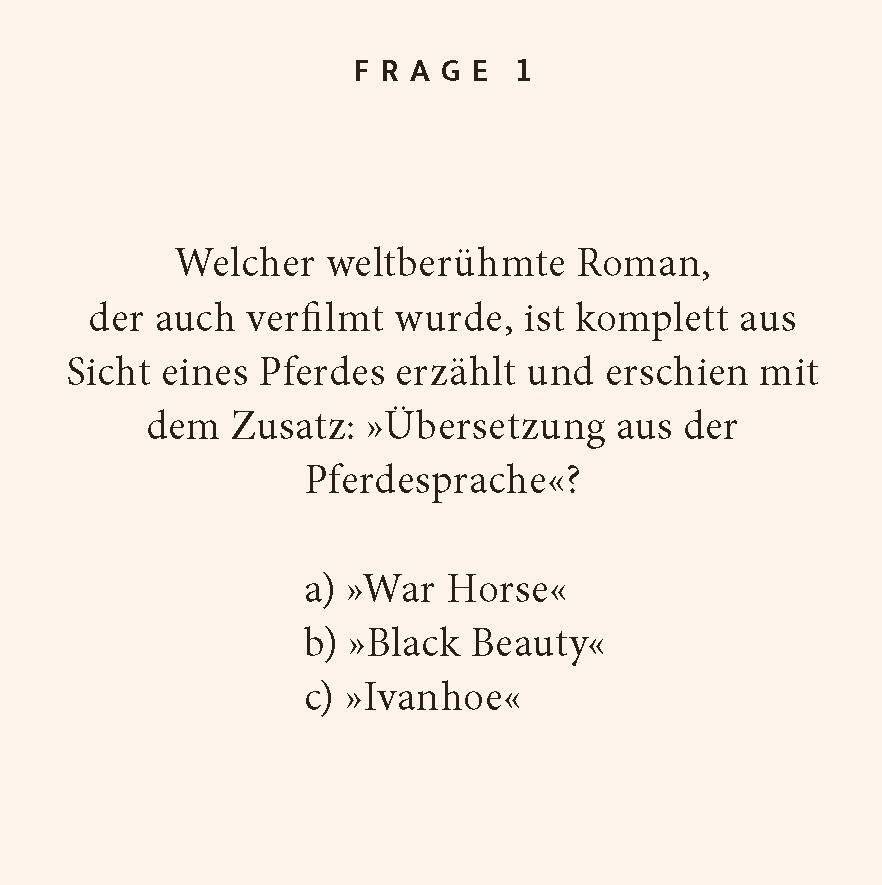 Bild: 9783899784824 | Pferde-Quiz | 100 Fragen und Antworten | Catrin Prange (u. a.) | Buch