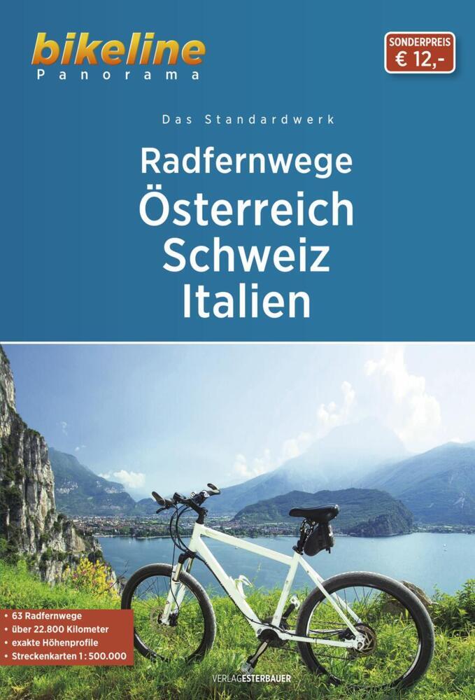 Cover: 9783711101389 | Radfernwege Österreich, Schweiz, Italien | Esterbauer Verlag | Buch