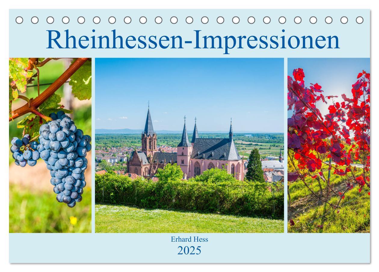 Cover: 9783435388066 | Rheinhessen-Impressionen (Tischkalender 2025 DIN A5 quer), CALVENDO...