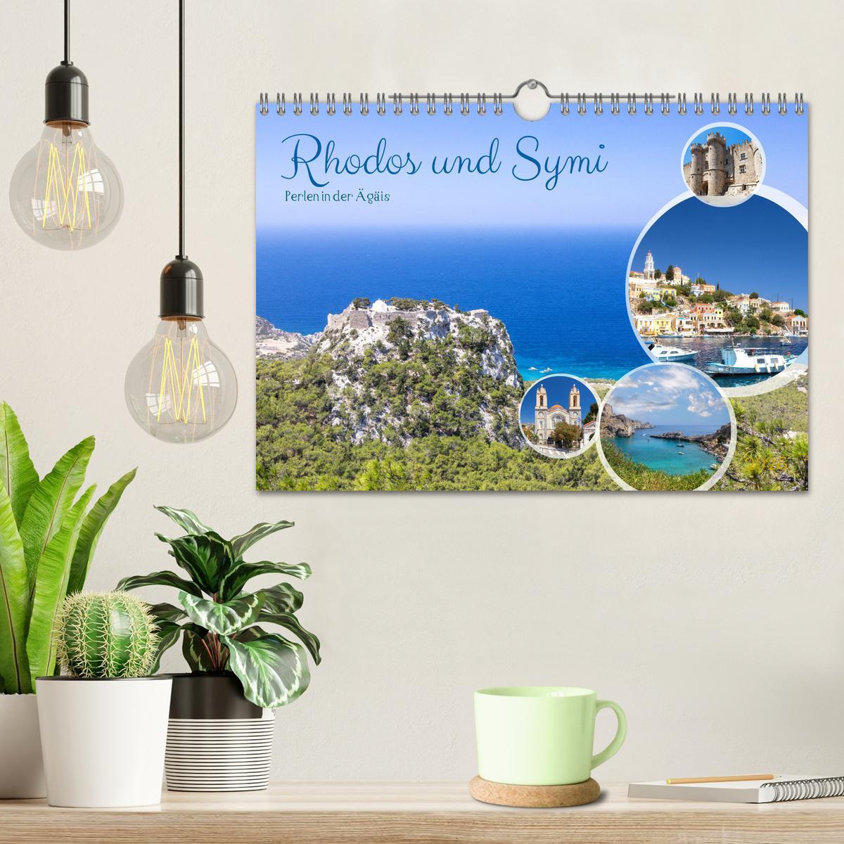 Bild: 9783383845956 | Rhodos und Symi, Perlen in der Ägis (Wandkalender 2025 DIN A4...