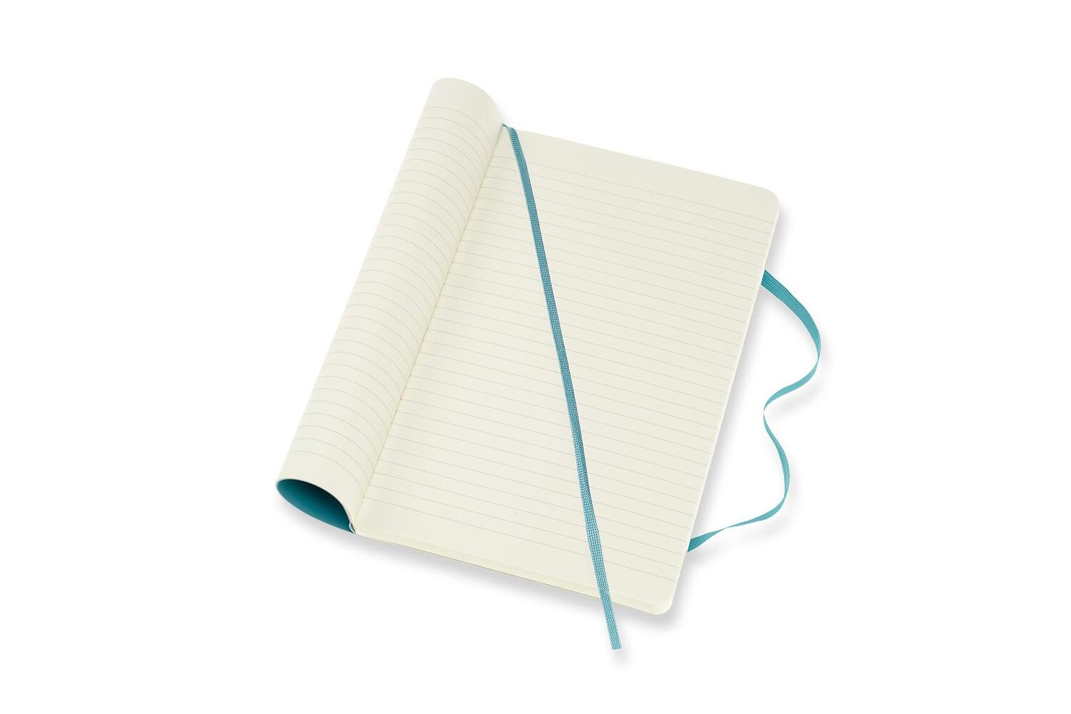 Bild: 8058341715505 | Moleskine Notizbuch Large/A5, Liniert, Soft Cover, Riff Blau | 192 S.