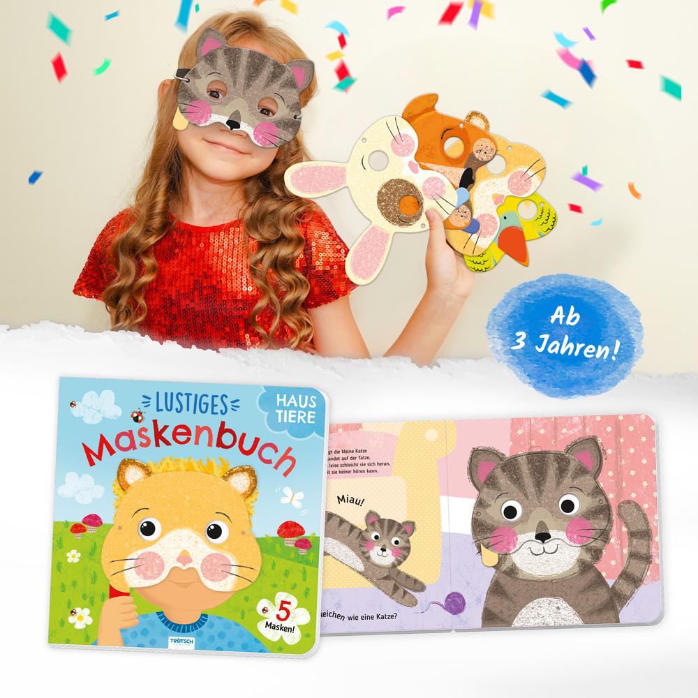 Bild: 9783988021595 | Trötsch Pappenbuch mit Masken Lustiges Maskenbuch Haustiere | KG