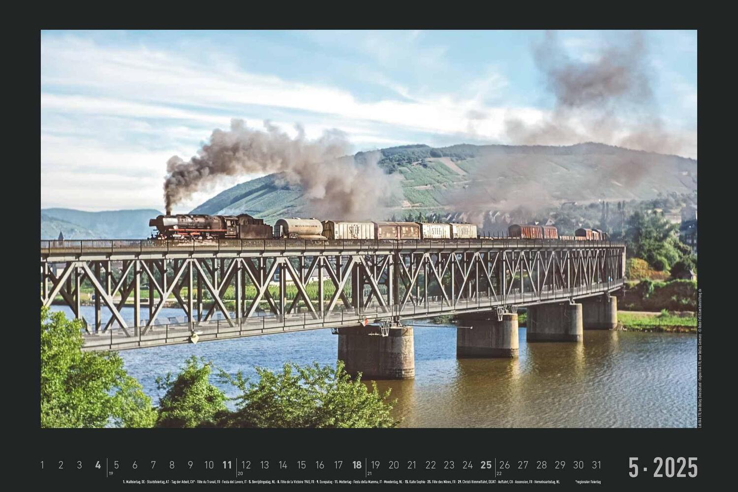 Bild: 4251732342203 | Eisenbahn-Nostalgie 2025 - Bildkalender 49,5x33 cm -...