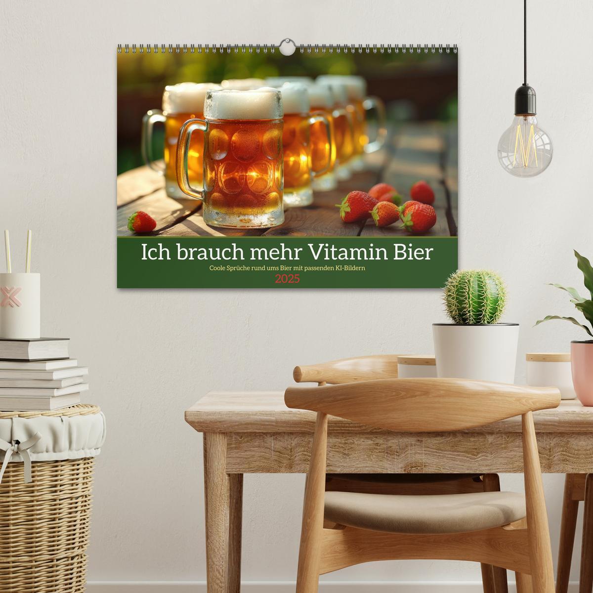 Bild: 9783383783982 | Ich brauch mehr Vitamin Bier (Wandkalender 2025 DIN A3 quer),...