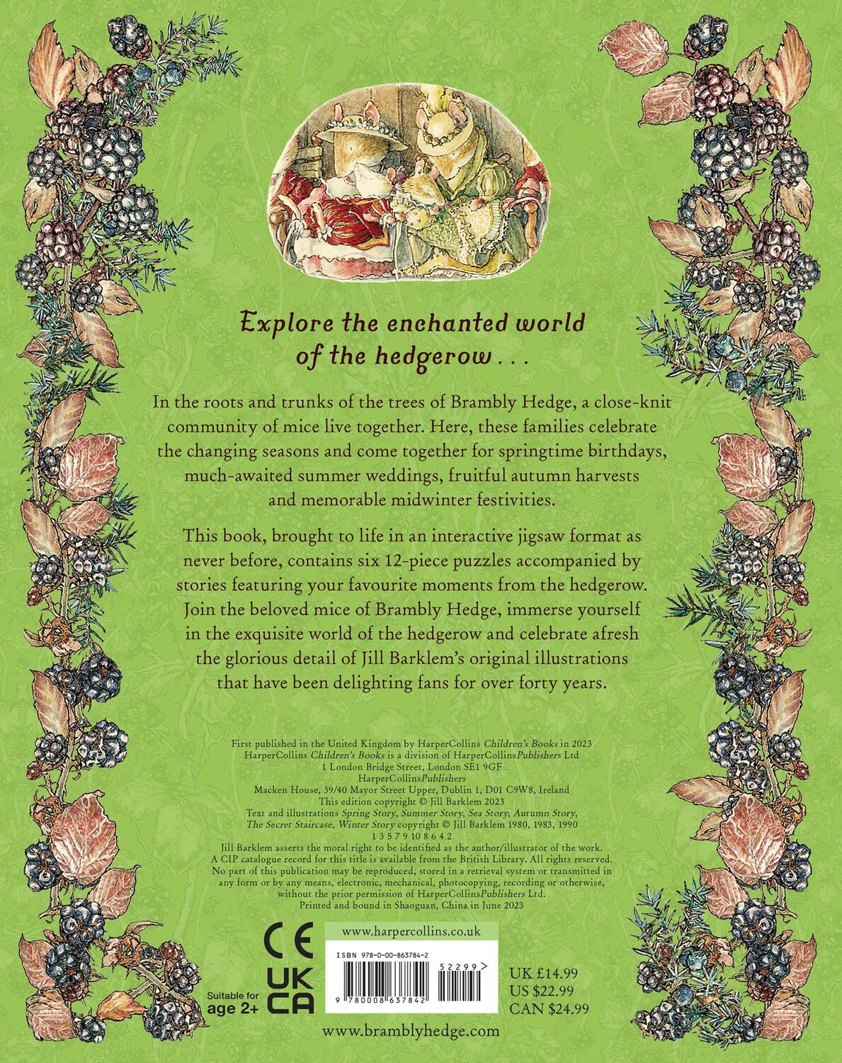 Rückseite: 9780008637842 | The Brambly Hedge Jigsaw Book | Jill Barklem | Buch | Englisch | 2023