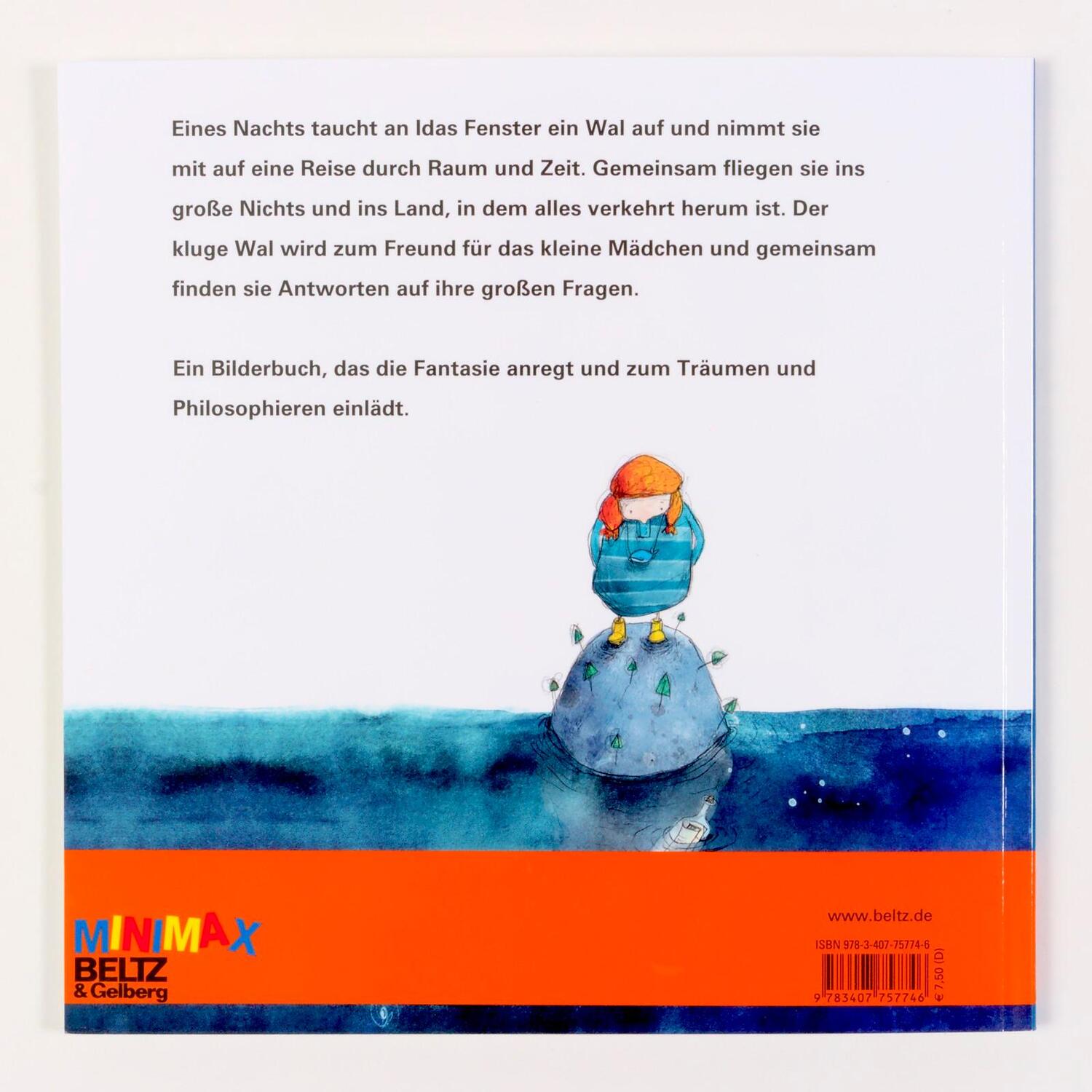 Rückseite: 9783407757746 | Ida und der fliegende Wal | Vierfarbiges Bilderbuch | Taschenbuch