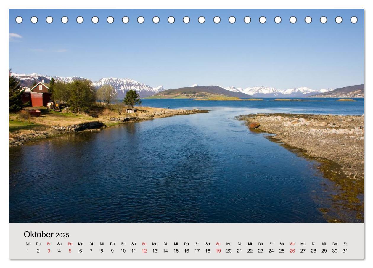 Bild: 9783435791606 | Mit den Hurtigruten unterwegs (Tischkalender 2025 DIN A5 quer),...