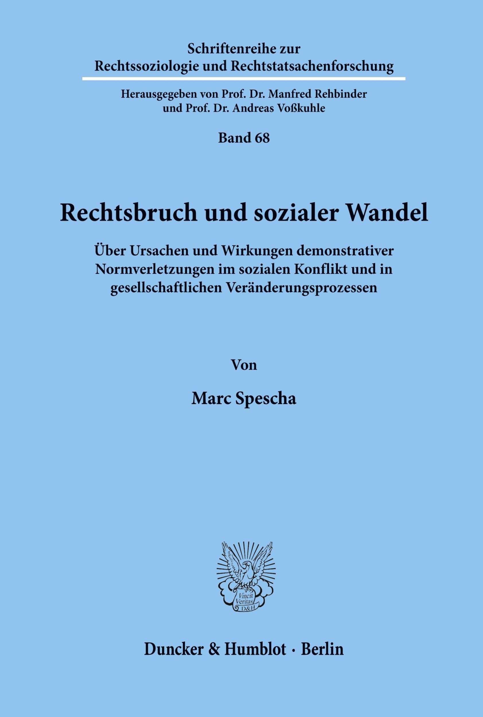 Cover: 9783428064991 | Rechtsbruch und sozialer Wandel. | Marc Spescha | Taschenbuch | 228 S.