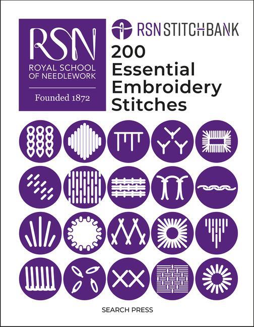 Cover: 9781800922860 | Rsn Stitch Bank | 200 Essential Embroidery Stitches | Needlework