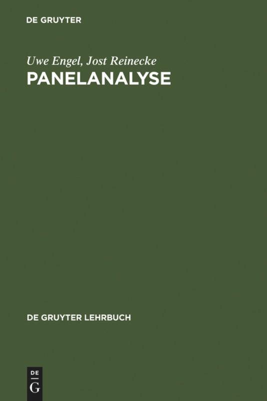 Cover: 9783110135701 | Panelanalyse | Grundlagen, Techniken, Beispiele | Reinecke (u. a.)